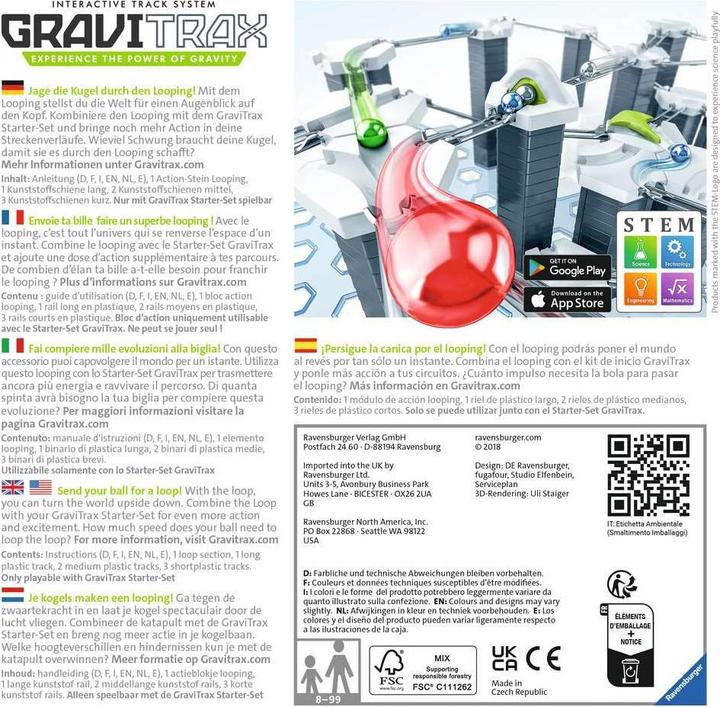 Produktbild Ravensburger GraviTrax Verlängerungsset - Looping