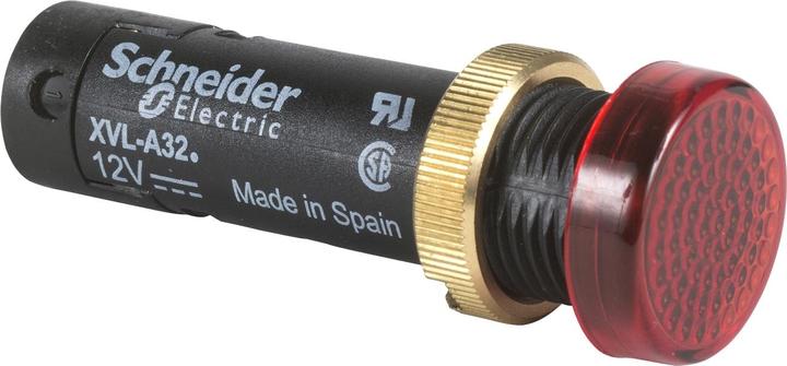 Actual product image Schneider Electric Indicator light, round Ř 12, IP40, red, LED XVLA314
