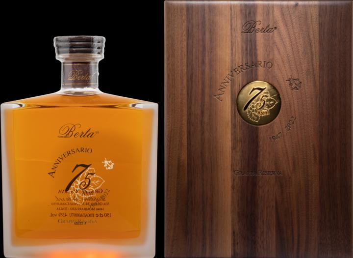 Produktbild Berta Grappa Riserva Anniversario 75 Anni (1 x 150 cl)
