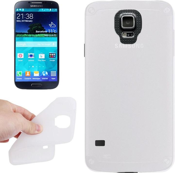 Produktbild König Design Schutzhülle Silikon Case für Handy Samsung Galaxy S5 / S5 Neo weiss (Samsung Galaxy S5, Samsung Galaxy S5 Neo)
