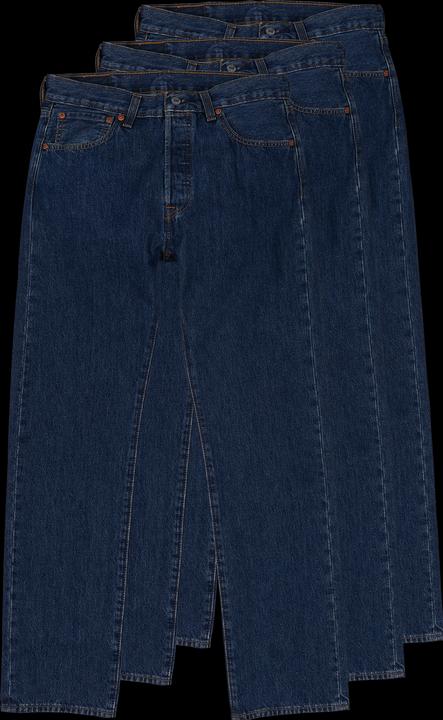 Produktbild Levis 501 Jeans Straight Fit dark stonewash 3-Pack (W36/L36)