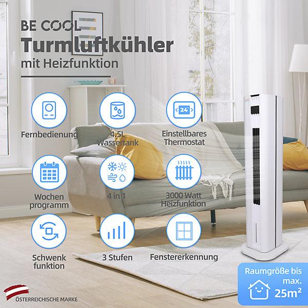 Produktbild Be Cool Turmluftkühler Heizfunktion (Bctachc4 4,5liter Ws) (60 dB)