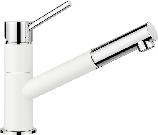 Silgranite white/chrome