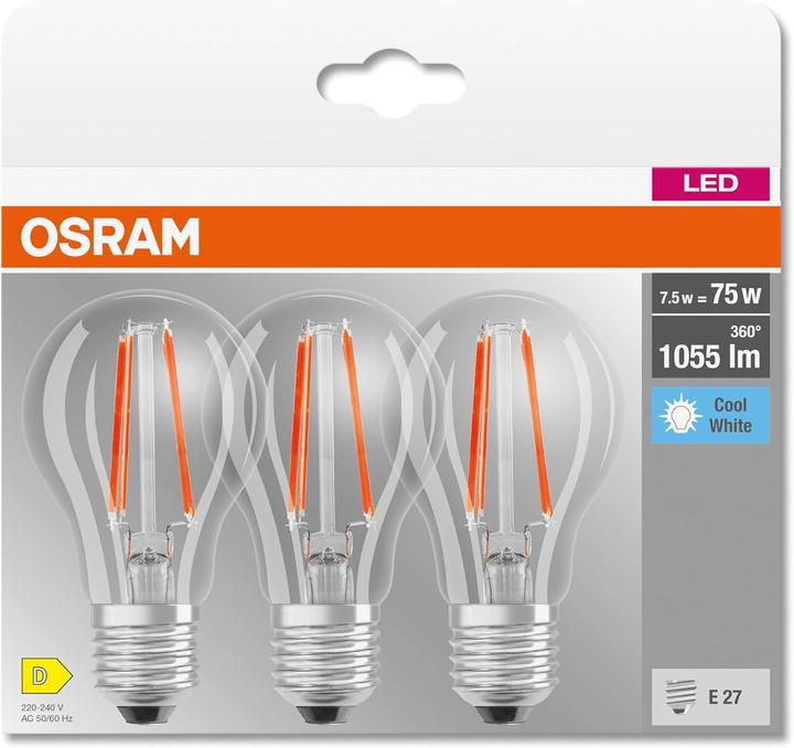 Image du produit Osram Led Base Classic A (E27, 1055 lm, 3x)