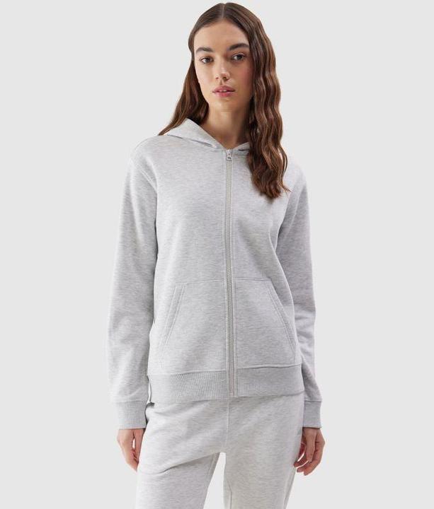 Actual product image 4F Ladies' sweatshirt F0956 cool light grey melange 4FWSS24TSWSF0956 27M S (S)
