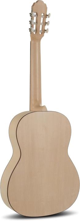 Actual product image Gewa Classic Guitar Pro Natura Silver Left-Handed Model Made in Europe (Classical guitar, Back and sides: Acacia, Neck: Maple, Top: Solid spruce)
