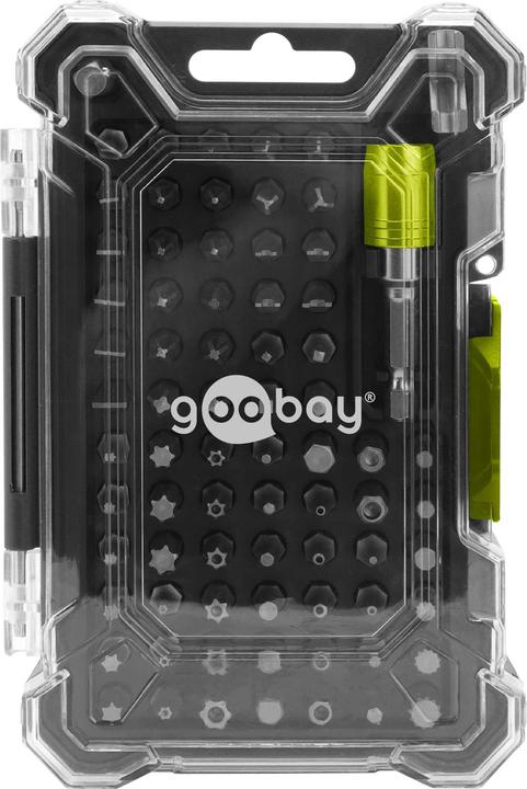 Goobay Bithalter-Set mit 72-tlg. Bitsatz (Carré intérieur, Six pans creux TX, Trilogie)