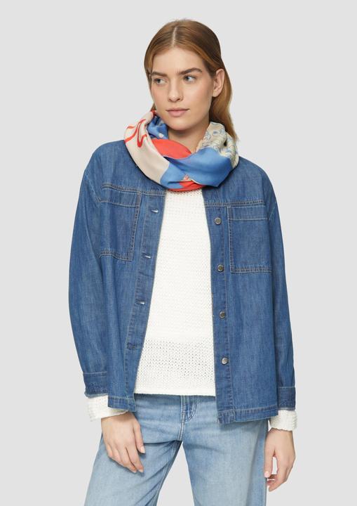 Produktbild S.Oliver Snood Loopschal aus Viskose mit Snoopy® Artwork