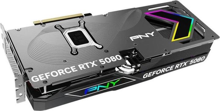 Actual product image PNY GeForce RTX 5080 ARGB Epic-X RGB Overclocked Triple Fan (16 GB, GDDR7)