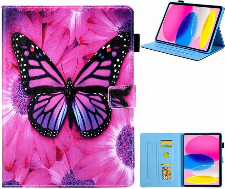 Produktbild Cover-Discount iPad 2022 (10.Gen) - Schutzhülle Schmetterling pink (iPad 2022 (10. Gen))