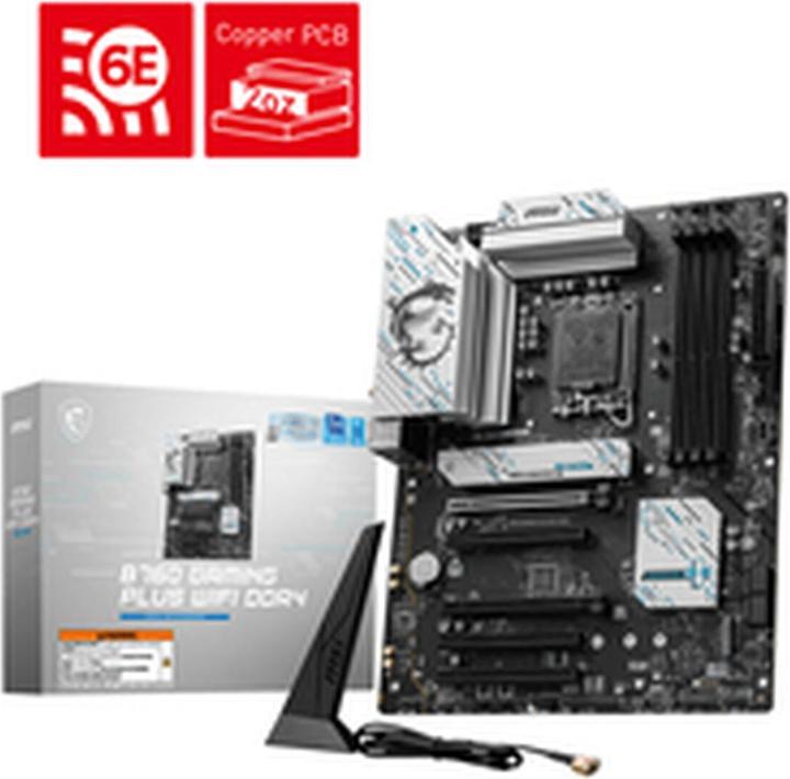 Produktbild MSI B760 GAMING PLUS WIFI DDR4 (LGA 1700, Intel B760, ATX)