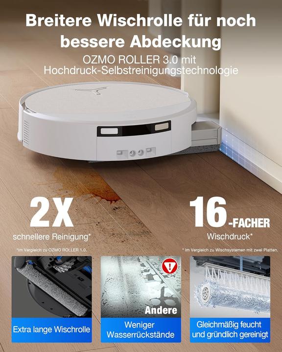 Actual product image Ecovacs T90 Omni (30000 Pa, Mop roller)