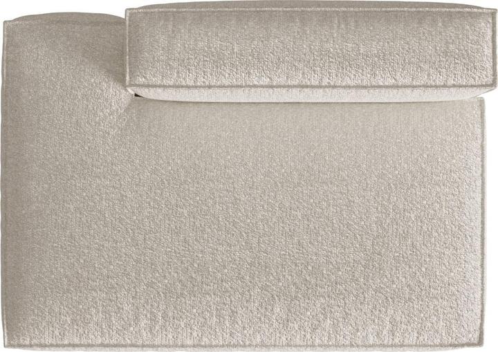 Image du produit Micadoni Canapé Modulaire Boucle Gauche, "Nuria", 3 Places, Beige, 110x165x72 Fabriqué en Europe (3 places)