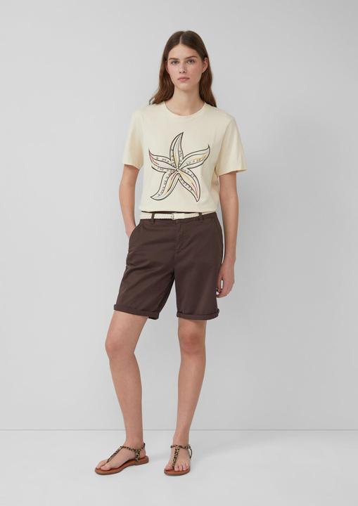Actual product image S.Oliver Hose Shorts mit geflochtenem Gürtel und Garment Dye (36)
