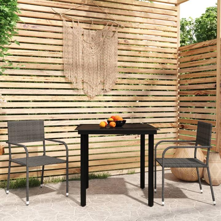 Produktbild vidaXL Garten Essgruppe (80 x 80 x 74 cm)
