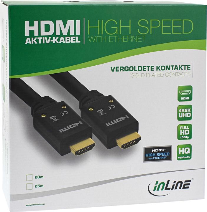 Actual product image InLine HDMI (Typ A) — HDMI (Typ A) (25 m)