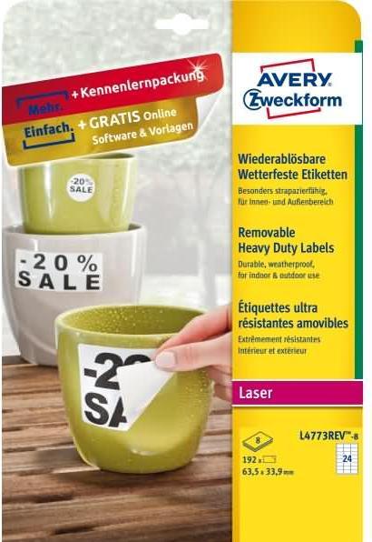 Actual product image Avery Etiketten