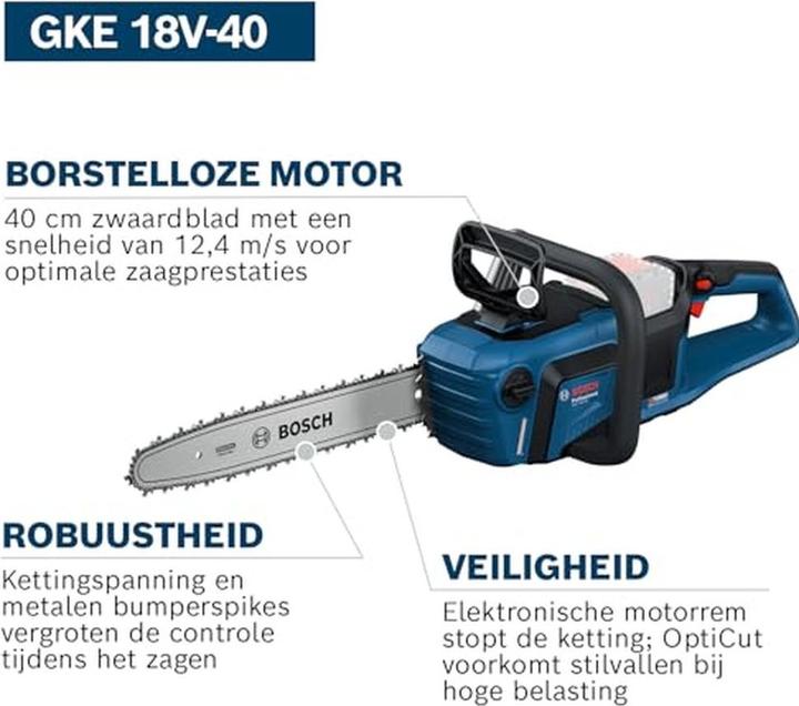 Produktbild Bosch Professional GKE 18V-40 (Akku Kettensäge)