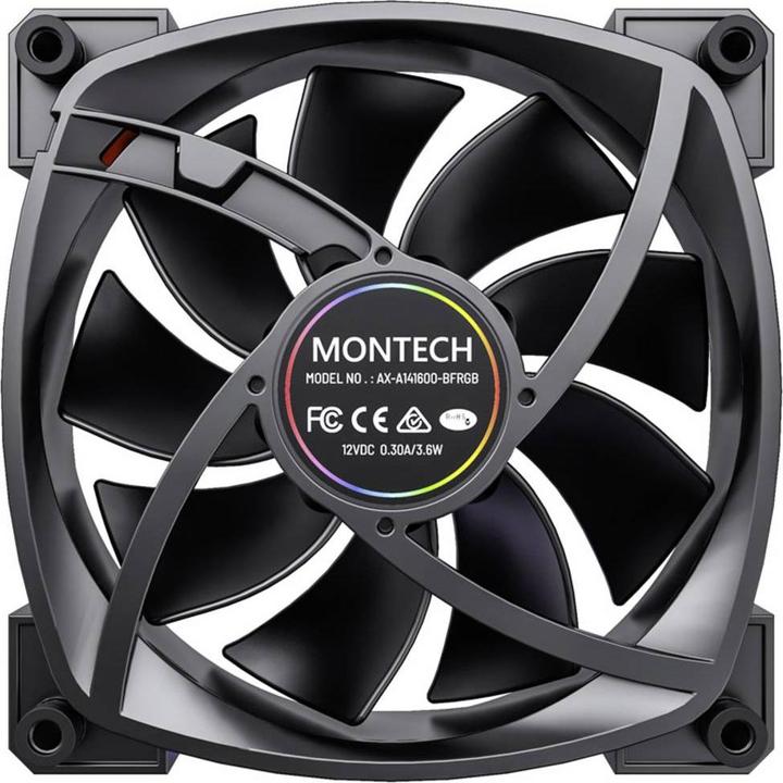 Produktbild Montech RX140 PWM - schwarz (140 mm, 1 x)