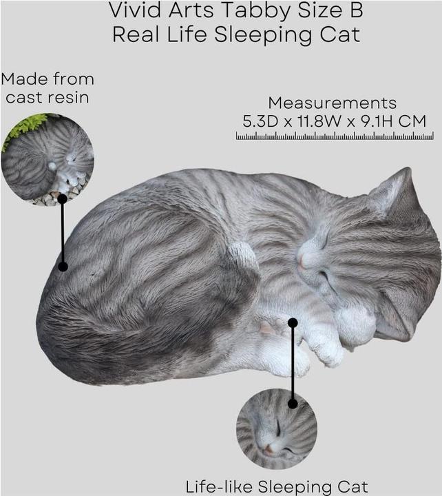 Actual product image Decoration figure sleeping cat