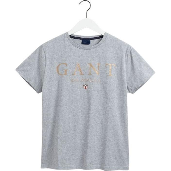 Thumbnail - GANT, Herren, Shirt, t-shirt, Grau, (L)