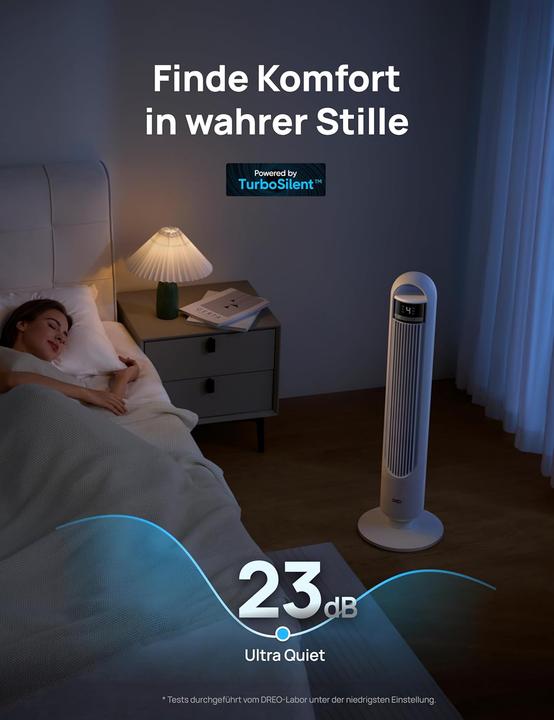 Image du produit Dreo Smart Turmventilator mit App-Steuerung (28 dB)