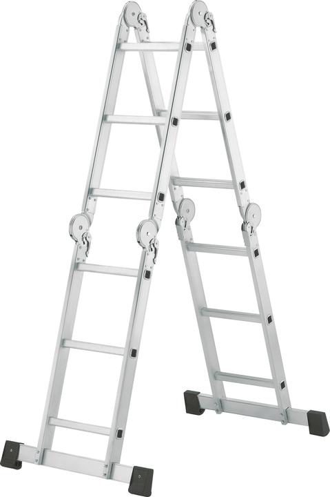 Productafbeelding Hailo M60, aluminium universele ladder, 4x3 sporten (Multifunctionele ladder, 332 cm)