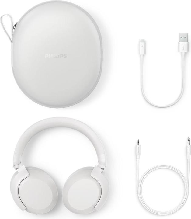 Productafbeelding Philips TAH8000EWT/00 Weiss (ANC, 70 h, Bedraad, Draadloze)