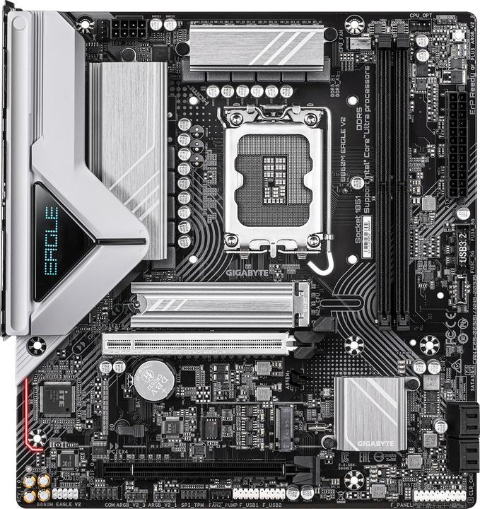 Productafbeelding Gigabyte B860M EAGLE V2 (LGA 1851, Intel B860, mATX)