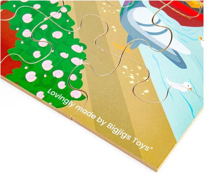 Produktbild Bigjigs Holz-Bodenpuzzle „London City“, 48-teilig. (48 Teile)