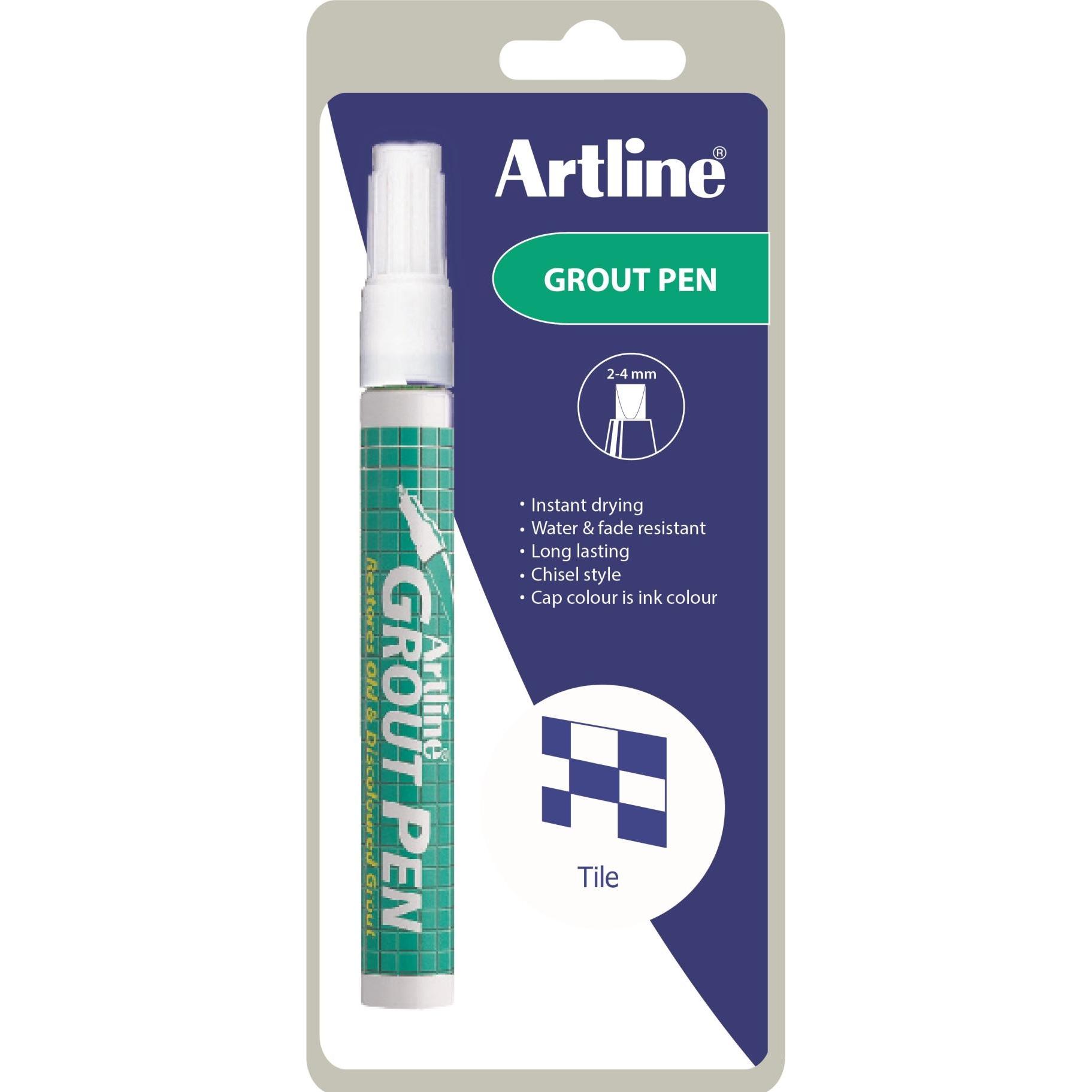 Artline, Evidenziatori, Marchio 419 Grout Pen hvid 1/blister