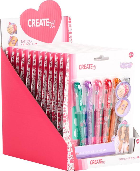 Produktbild Create It! Tattoo-Gelstifte, 6 Stück.