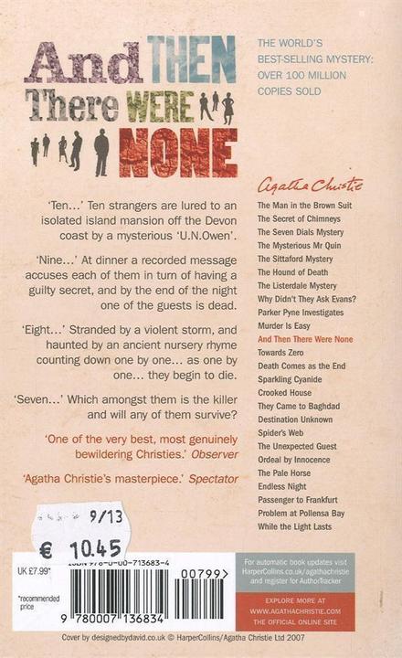 Produktbild And Then There were None (Englisch, Agatha Christie, 2003)