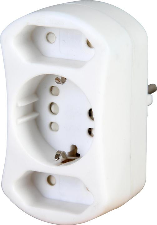 Produktbild Kopp DUOversal. Anschlussstecker-Typ: Typ F, Buchsenstecker-Typ: Typ C (Euro-Stecker), AC Eingangssp (3 x, CEE 7/16)