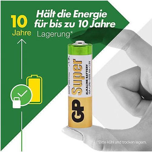 Produktbild GP Batteries Super (4 Stk., AA, 1250 mAh)