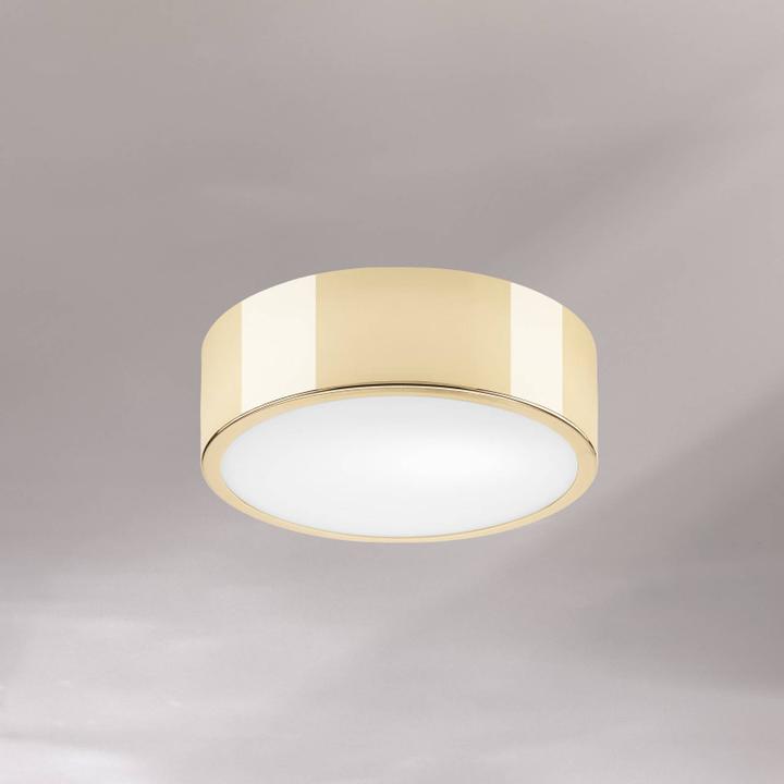 Actual product image Lamkur Kimban metal ceiling light, Ø 26 cm, gold (E27)