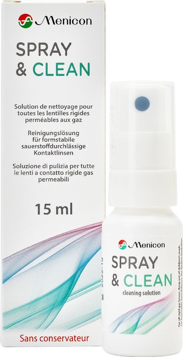 Immagine prodotto Menicon Detergente lipidico Spray & Clean (Cura dura delle lenti, 15 ml)