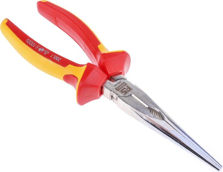 Actual product image RS PRO 200 mm Insulated Long Nose Pliers (199 mm)