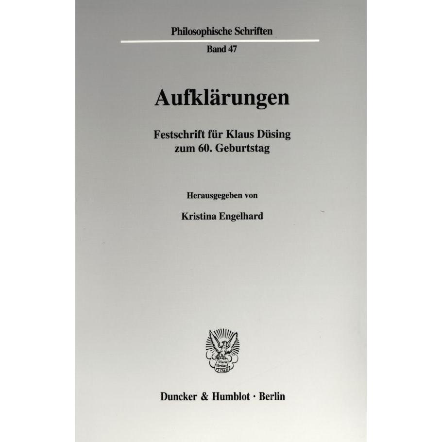 Aufklärungen, Fachbücher von Kristina Engelhard