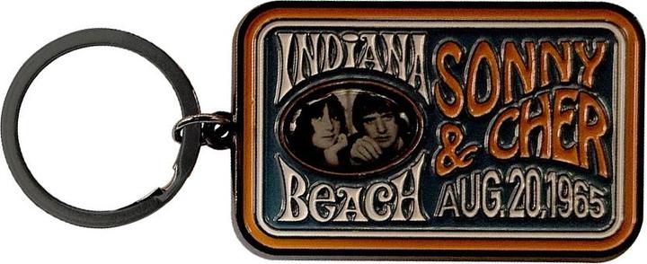 Actual product image Sonny & Cher Indiana Beach Keyring