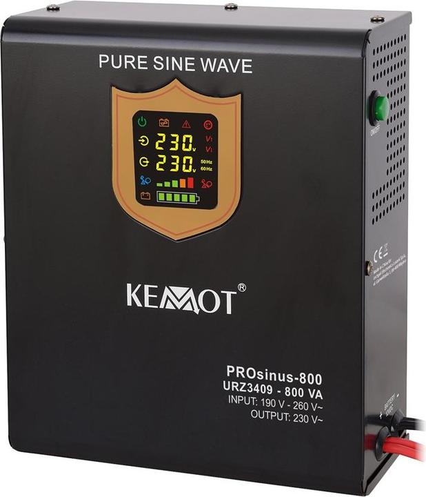 Productafbeelding Kemo Nepertraukiamo maitinimo??altinis /230Vac PROsinus-500 (800 VA, 500 W, Online dubbele transformator UPS)