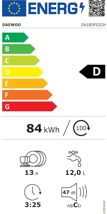 Energie-Label Daewoo DA1B3FS2CH
