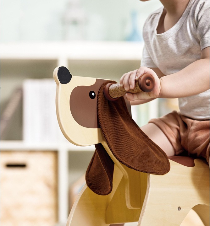 Actual product image Hape Bent wood dog