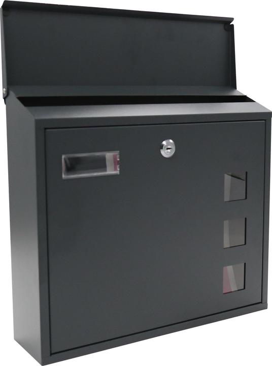 Produktbild Haushalt Briefkasten PWA-251, grau, 15 cm x 37 cm x 37 cm