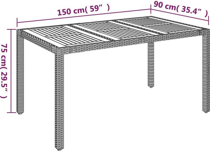 Image du produit vidaXL Garten Essgruppe