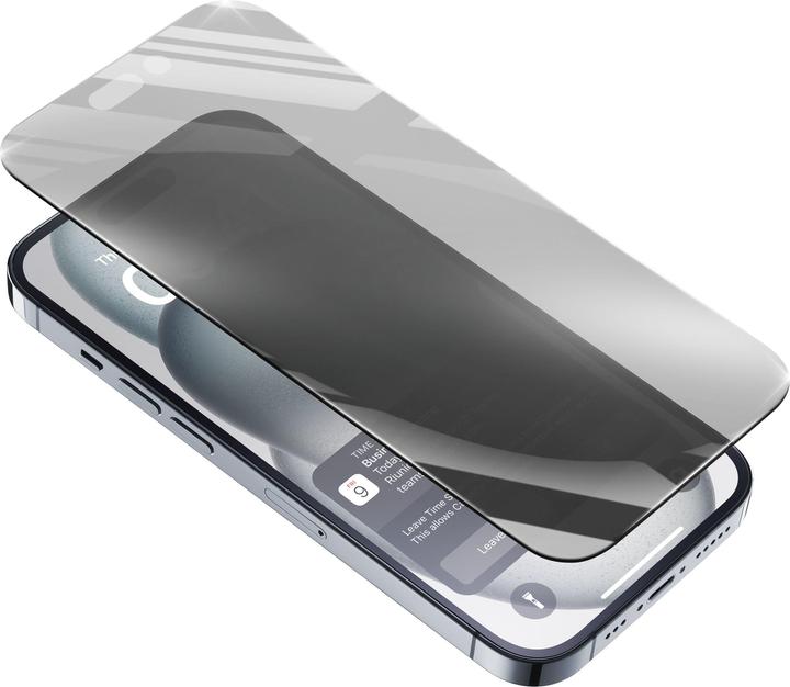 Produktbild Cellularline Top Secret Glass (1 Stück, Apple iPhone 15)