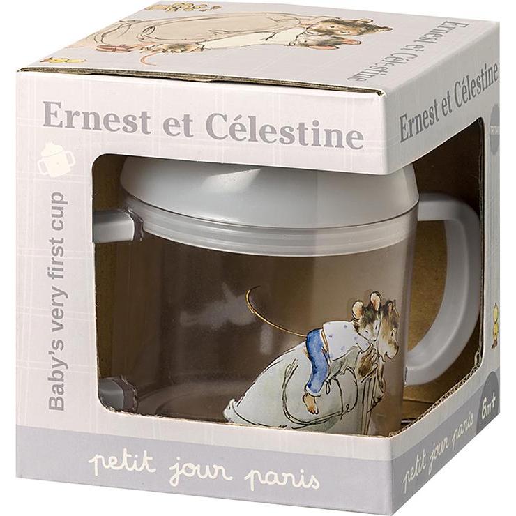 Thumbnail - Petit Jour Paris, Kindergeschirr + Kinderbesteck, baby-tritan-becher ernest et célestine