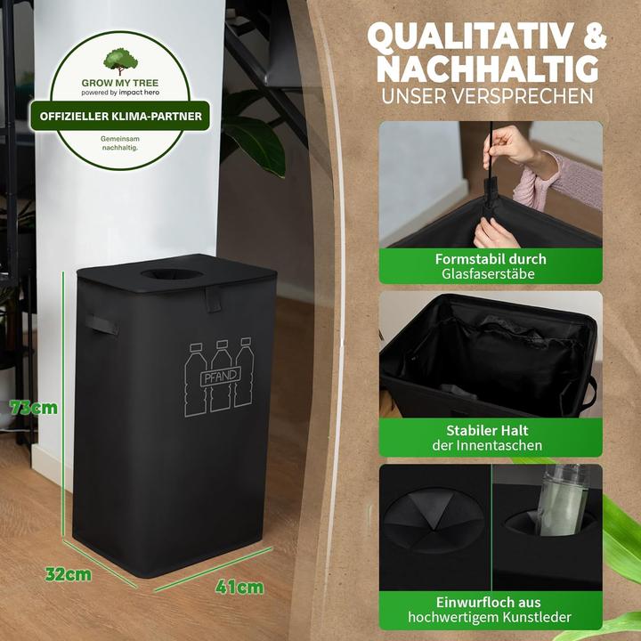 Productafbeelding Cottara Pfandflaschen-Sammelbehälter mit Einwurf (100 l)