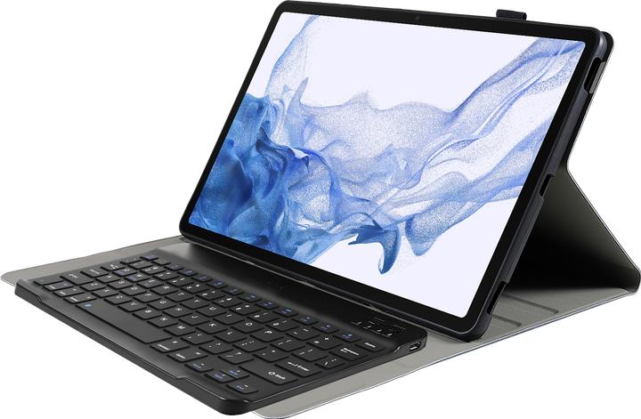 Cazy Tastatur Hülle Kompatibel mit Samsung Galaxy Tab S8+ - Schutz Etui mit magnetisch Abnehmbarer (Eng. Int., Galaxy Tab S8+)