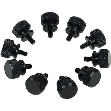 Aquatuning Thumbscrews Gehäuse - schwarz (10 Stück), PC Gehäuse Zubehör